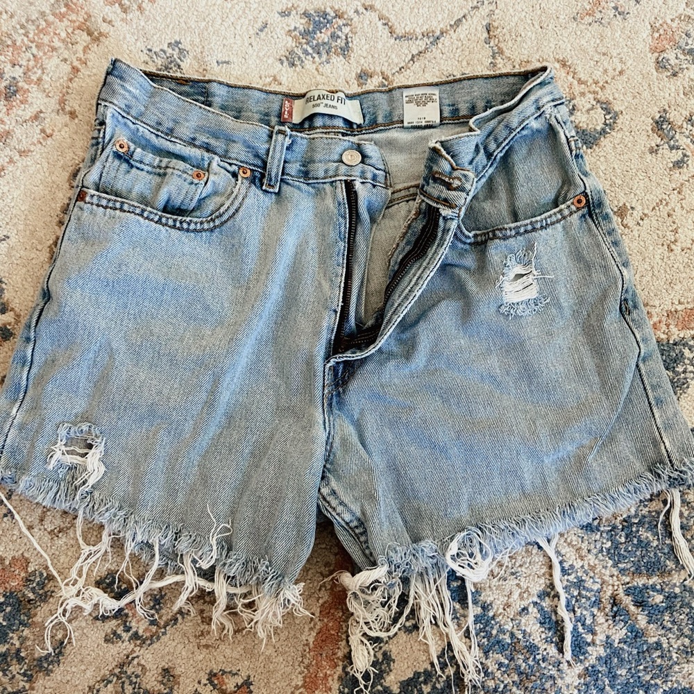 Levi’s Distressed Shorts